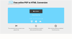 Desktop Screenshot of pdftohtml.net
